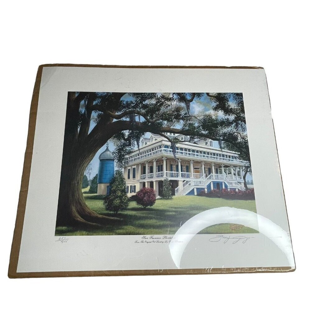 Brad Thompson San Francisco Plantation Signed Numbered Art Print 687/975 16x12.5